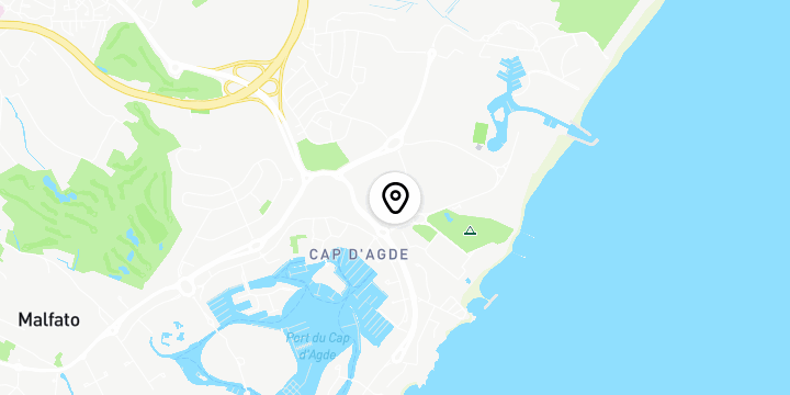 Géolocalisation de Parking de l'allée René Cabanes - Le Cap d'Agde