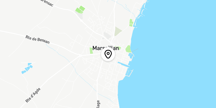 Géolocalisation de Église Saint-Jean-Baptiste - Marseillan
