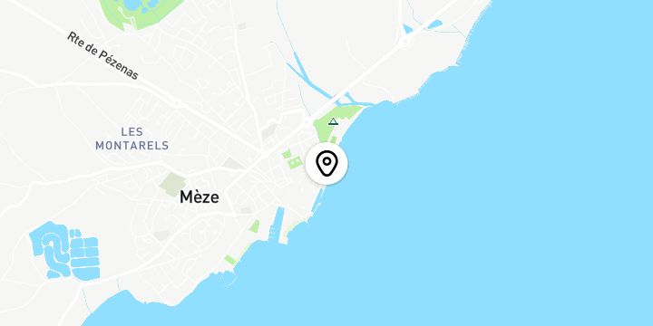 Géolocalisation de Concours de pétanque de la Fête de Mèze 2026 au boulodrome de la Parée