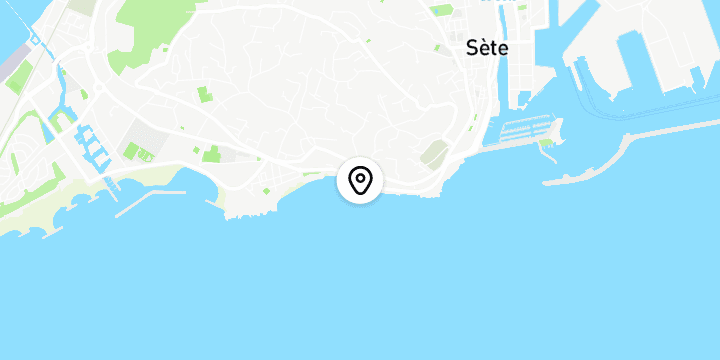 Géolocalisation de Promenade de la Corniche à Sète