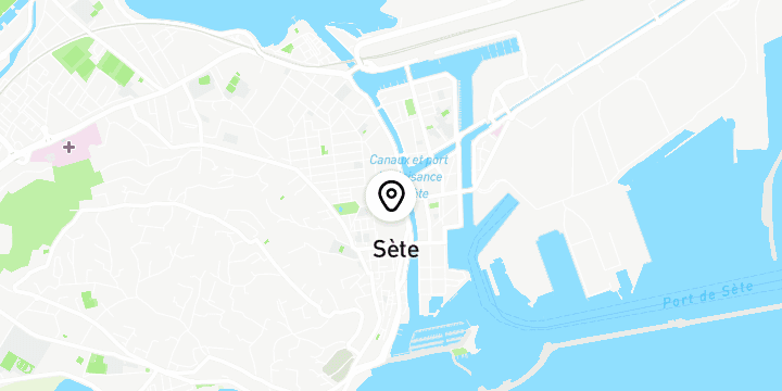 Géolocalisation de Marché des Créateurs à Sète - Juillet 2022