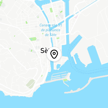Géolocalisation de Hôtel l'Orque Bleue à Sète