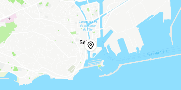 Géolocalisation de Hôtel l'Orque Bleue à Sète