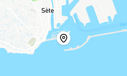 Géolocalisation de Escale à Sète depuis la mer avec Cap au Large