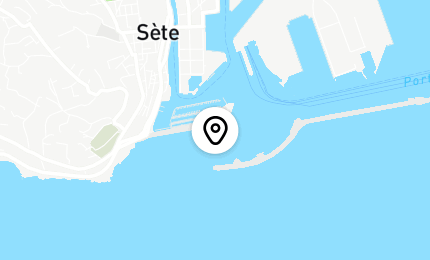 Géolocalisation de Initiation aviron en carnet de séances à Sète