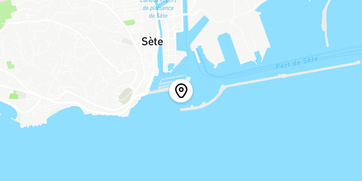Géolocalisation de Initiation aviron en carnet de séances à Sète