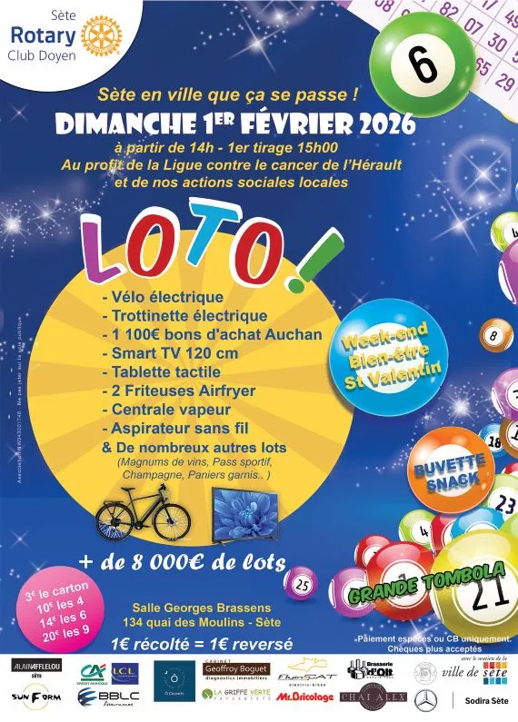 Maxi loto annuel du Rotary Sète doyen