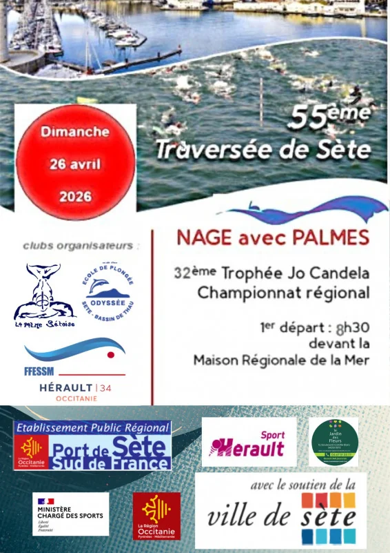 Traversée de Sète à la Nage avec Palmes 2026