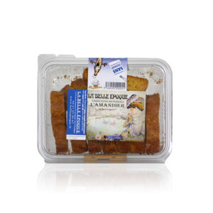Amandiers de Bouzigues boîte transparente refermable 200g biscuits amandes beurre