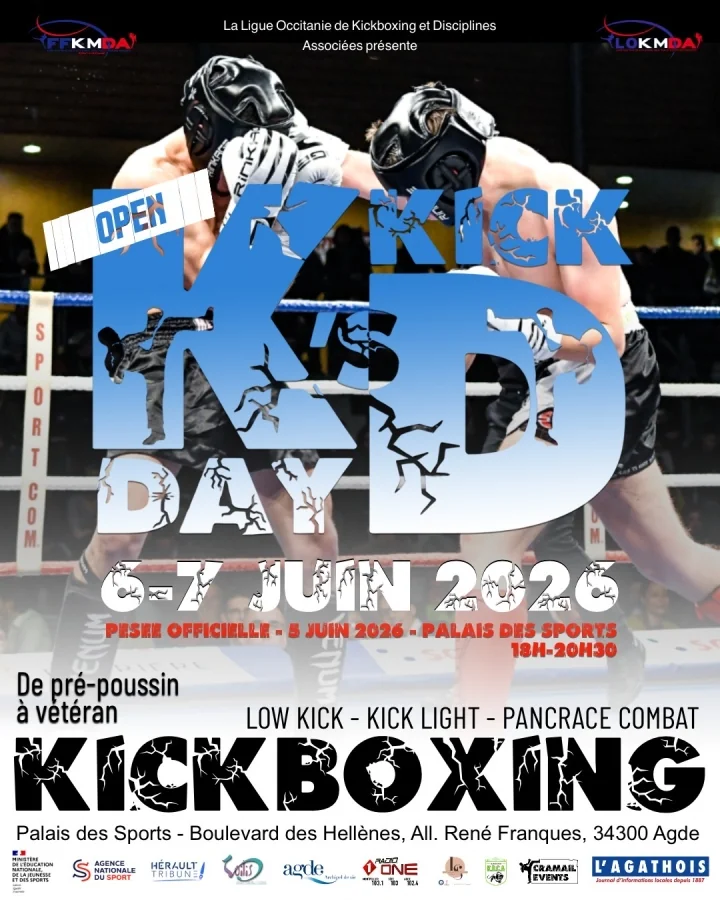 Kick's Day 2026 – Open de Kickboxing à Agde