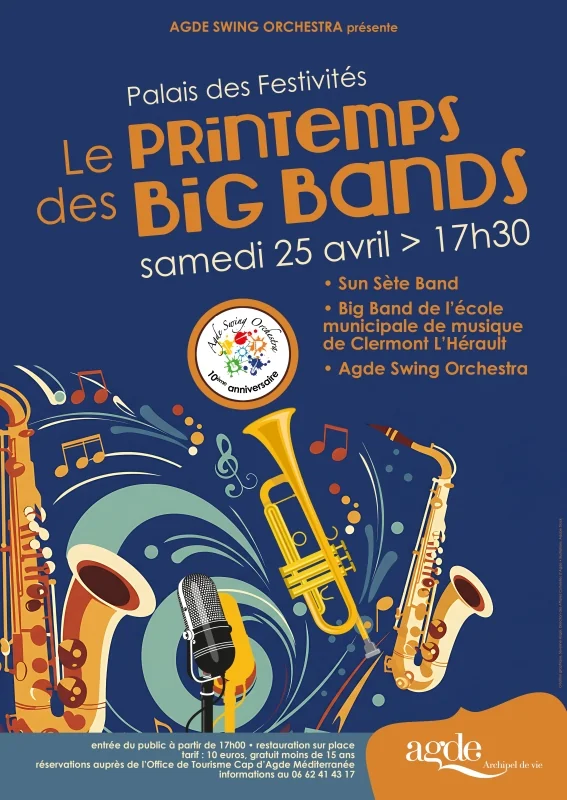 Le Printemps des Big Bands – 10 ans d'Agde Swing Orchestra