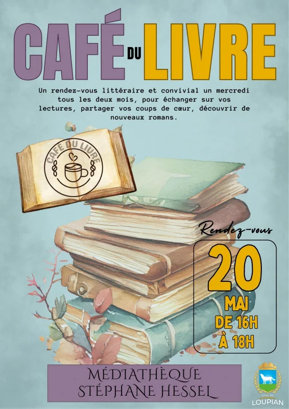 Café du Livre mai 2026 – Rencontre littéraire à la Médiathèque Stéphane Hessel