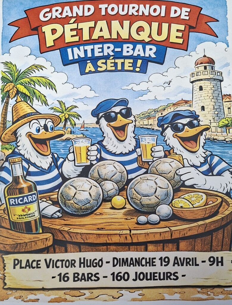 Grand Tournoi de Pétanque Inter-Bars – 16 bars de Sète et du bassin de Thau