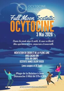 Full Moon Ecstatic Dance Ocytocine – Silent Disco sur la Plage de la Baleine