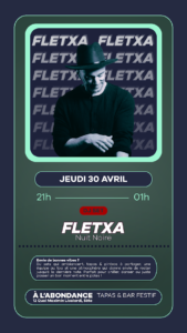 FLETXA Nuit Noire – DJ Set à l'Abondance