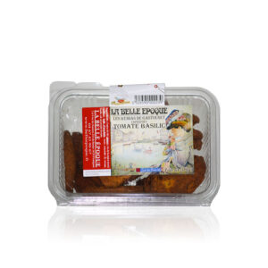 Kémias Gastounet tomate basilic boîte transparente 150g biscuit salé Frontignan