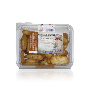Pr'alinettes biscuit noisette boîte transparente 200g biscuiterie artisanale Languedoc