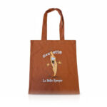 Tote bag marron Zézette de Sète La Belle Époque sac coton souvenir