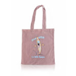 Tote bag rose Zézette de Sète La Belle Époque sac coton souvenir