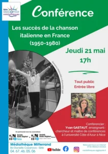 Conférence : Les succès de la chanson italienne en France (1950-1980)
