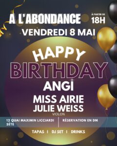 Happy Birthday Angi – Soirée anniversaire à L'Abondance