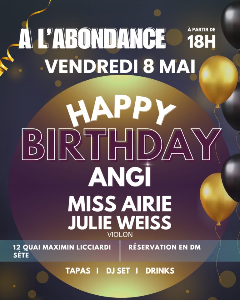 Happy Birthday Angi – Soirée anniversaire à L'Abondance