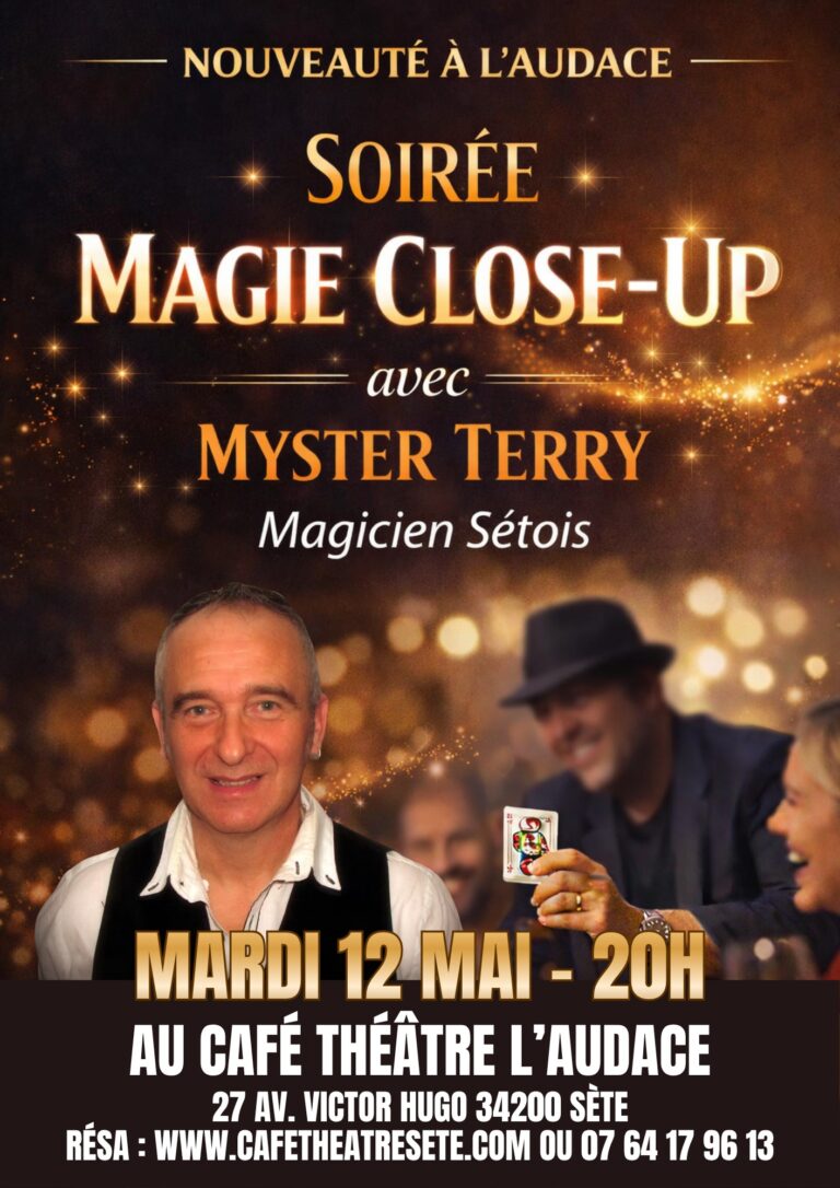 Soirée Magie Close-Up – Mister Terry à L'Audace Café-Théâtre