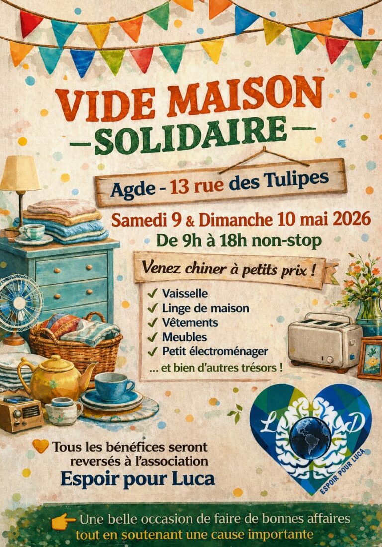 Vide Maison Solidaire – Tout pour Luca
