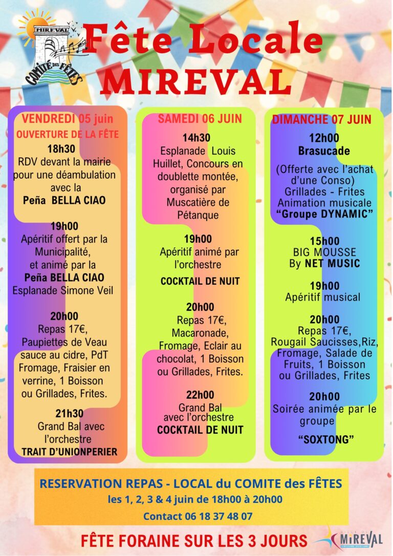 Fête Locale de Mireval 2026