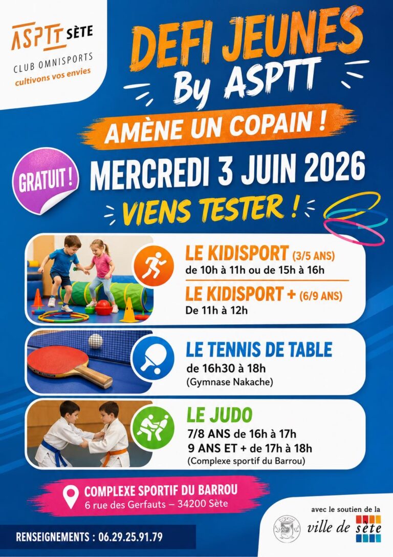 Défi Jeunes by ASPTT Sète 2026 - Journée Sportive Gratuite