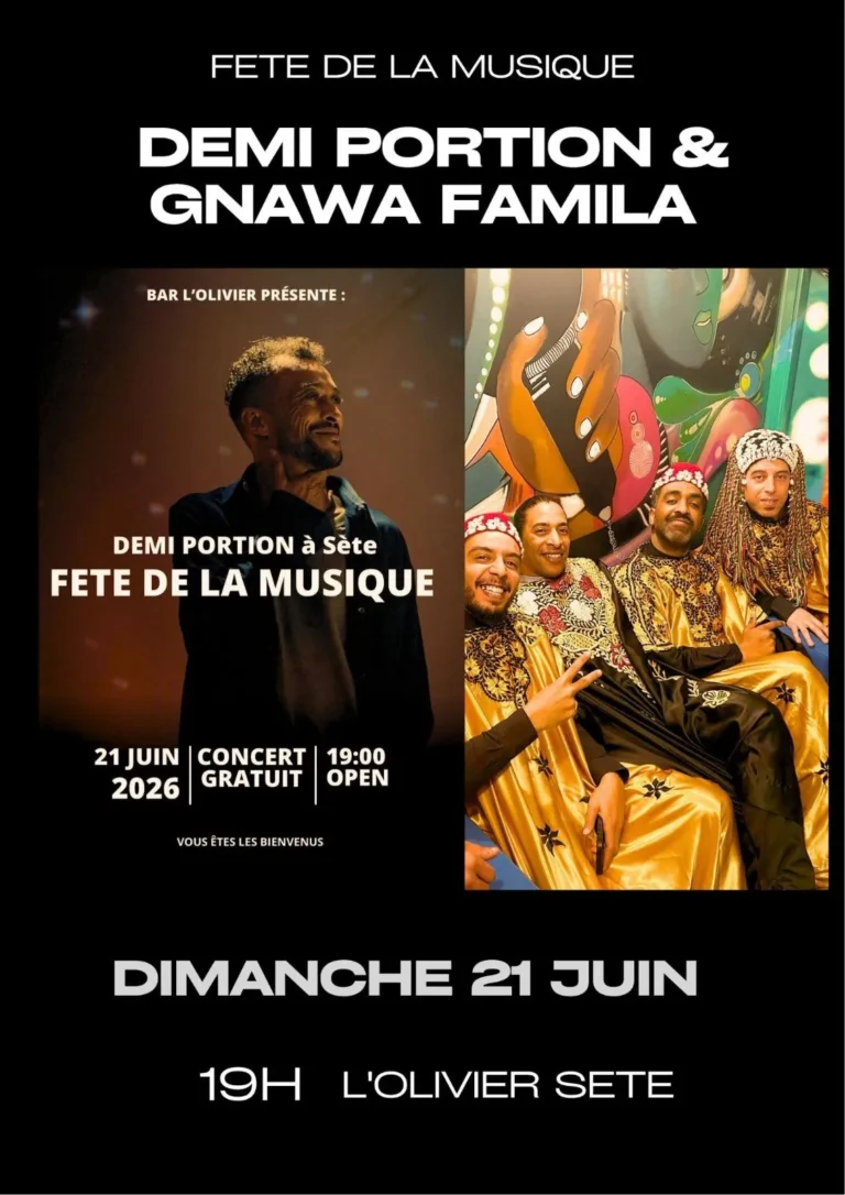 Demi Portion en concert – Fête de la Musique 2026 à Sète