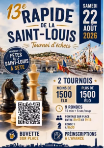 13e Rapide d'échecs de la Saint-Louis