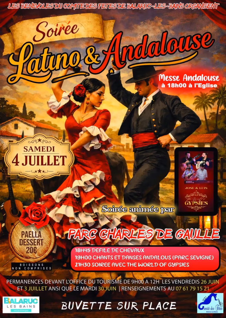 Soirée Latino et Andalouse à Balaruc