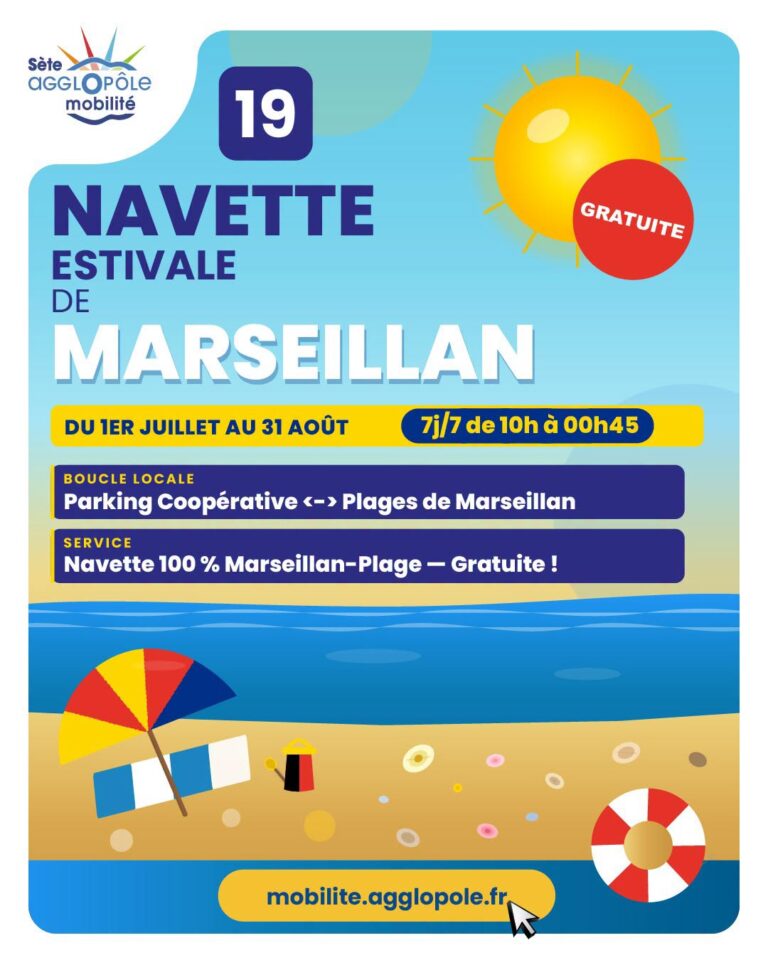 Ici7 Navette Gratuite A Marseillan Plage Cet Ete Image 1 09d3b0