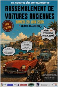 Rassemblement de Voitures Anciennes – 3ème édition à Sète