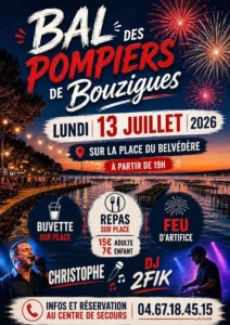 Le Bal des Pompiers de Bouzigues 2026