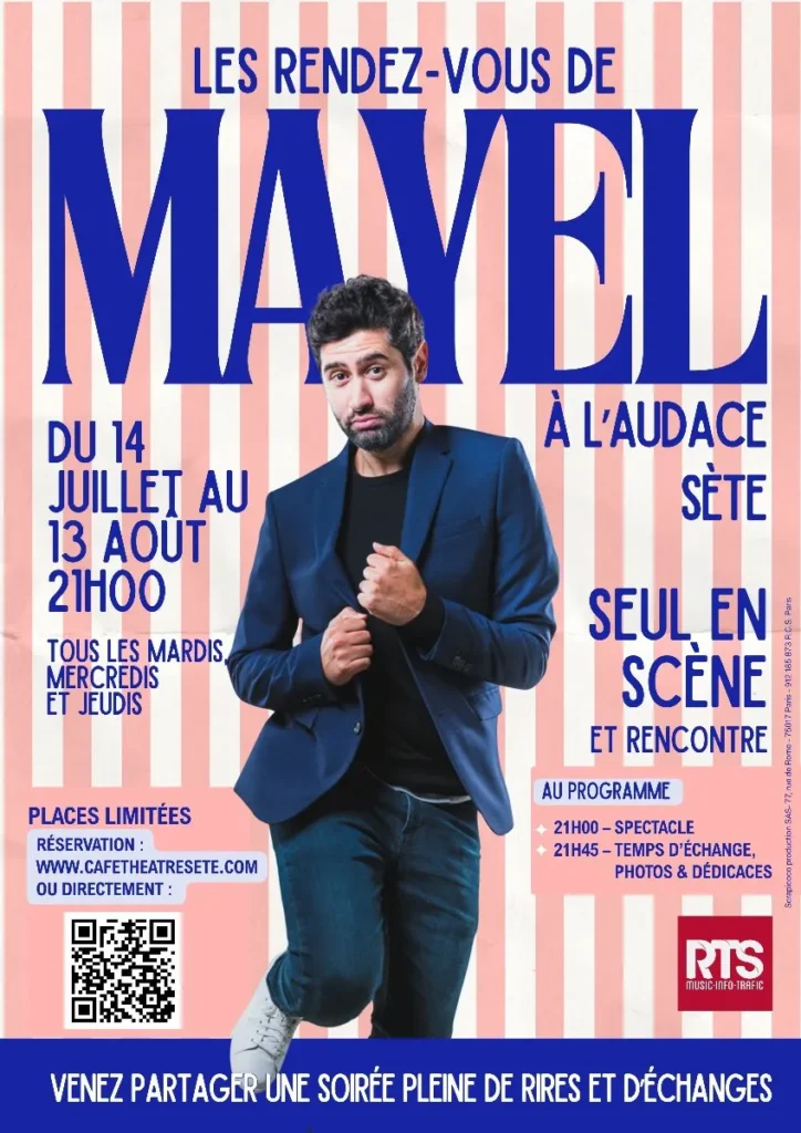 Les Rendez-vous de Mayel à l'Audace - Un événement inédit à Sète cet été