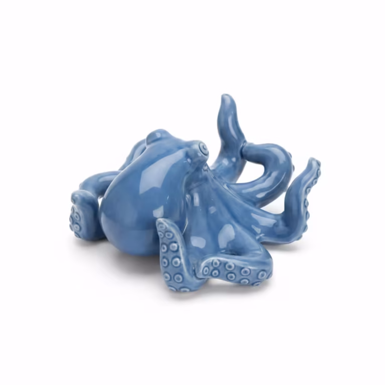 Objet décoratif marin bleu et blanc esprit nautique méditerranéen