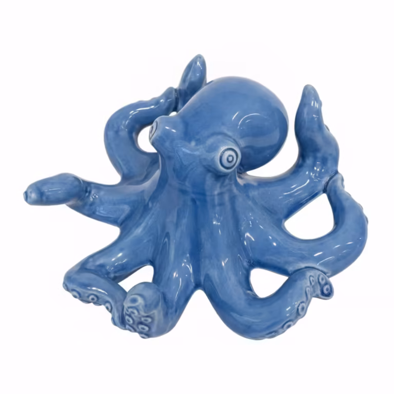 Objet décoratif marin bleu et blanc esprit nautique méditerranéen