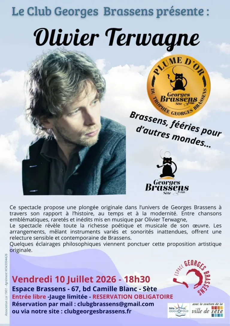 Olivier Terwagne - Concert " Brassens, fééries pour d’autres mondes…"
