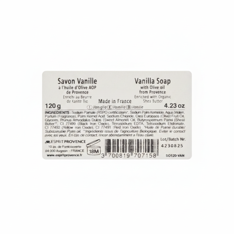 savon provençal huile olive karité bio parfum 120 grammes artisanal