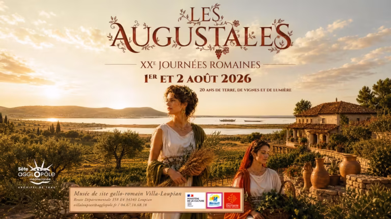 Affiche officielle des Augustales de Loupian 2026 en format large