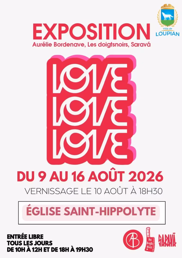 Exposition Love, Love, Love à Loupian