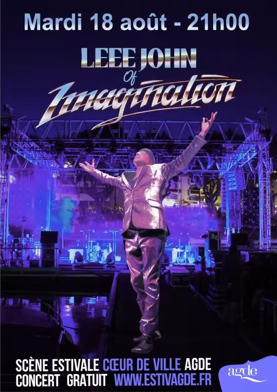 Leee John of Imagination en concert - Scène Flottante
