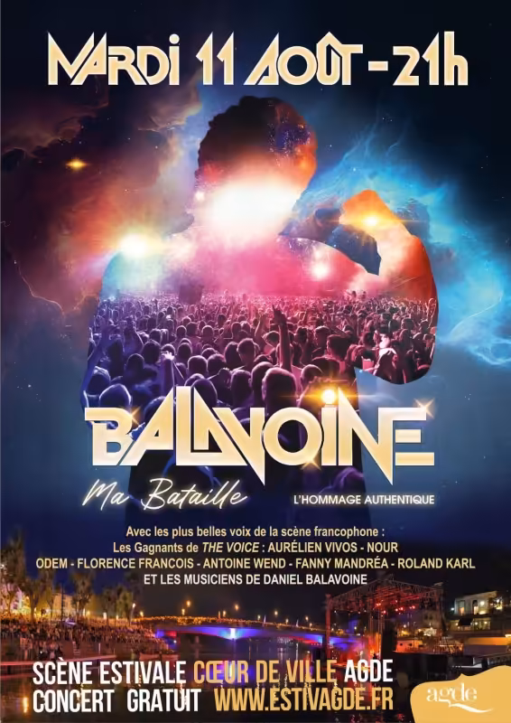 Balavoine Ma Bataille – Scène Flottante d'Agde 2026
