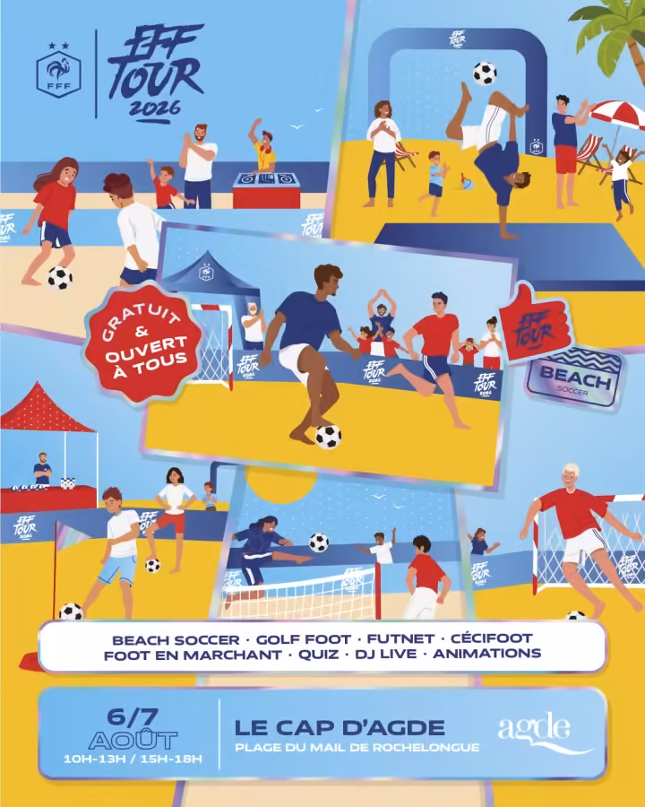 FFF Tour 2026 au Cap d'Agde