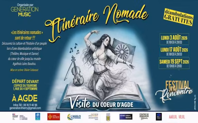 Itinéraires Nomades 2026 à Agde