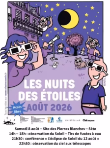 Nuits des étoiles 2026 à Sète