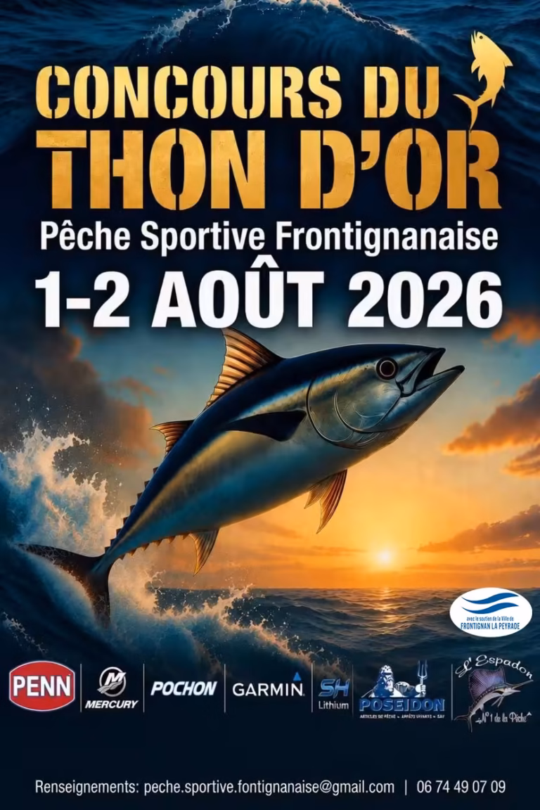 Concours de pêche - 9e Thon d'Or à Frontignan 2026