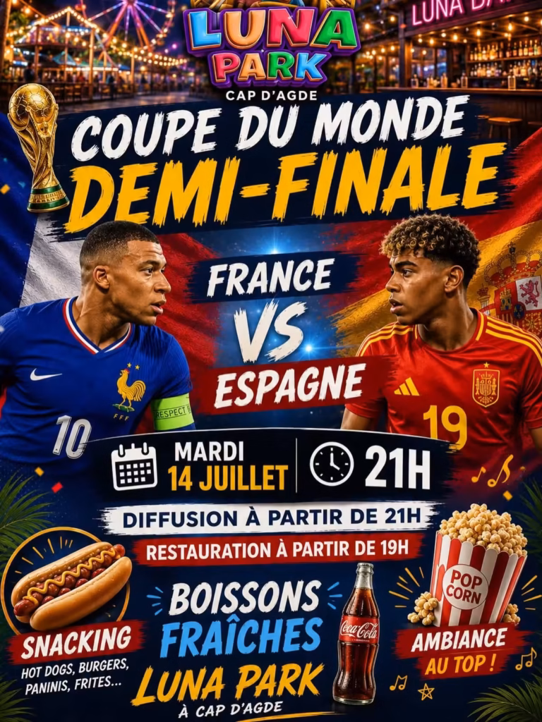 Demi-finale de Coupe du Monde : France vs Espagne sur grand écran